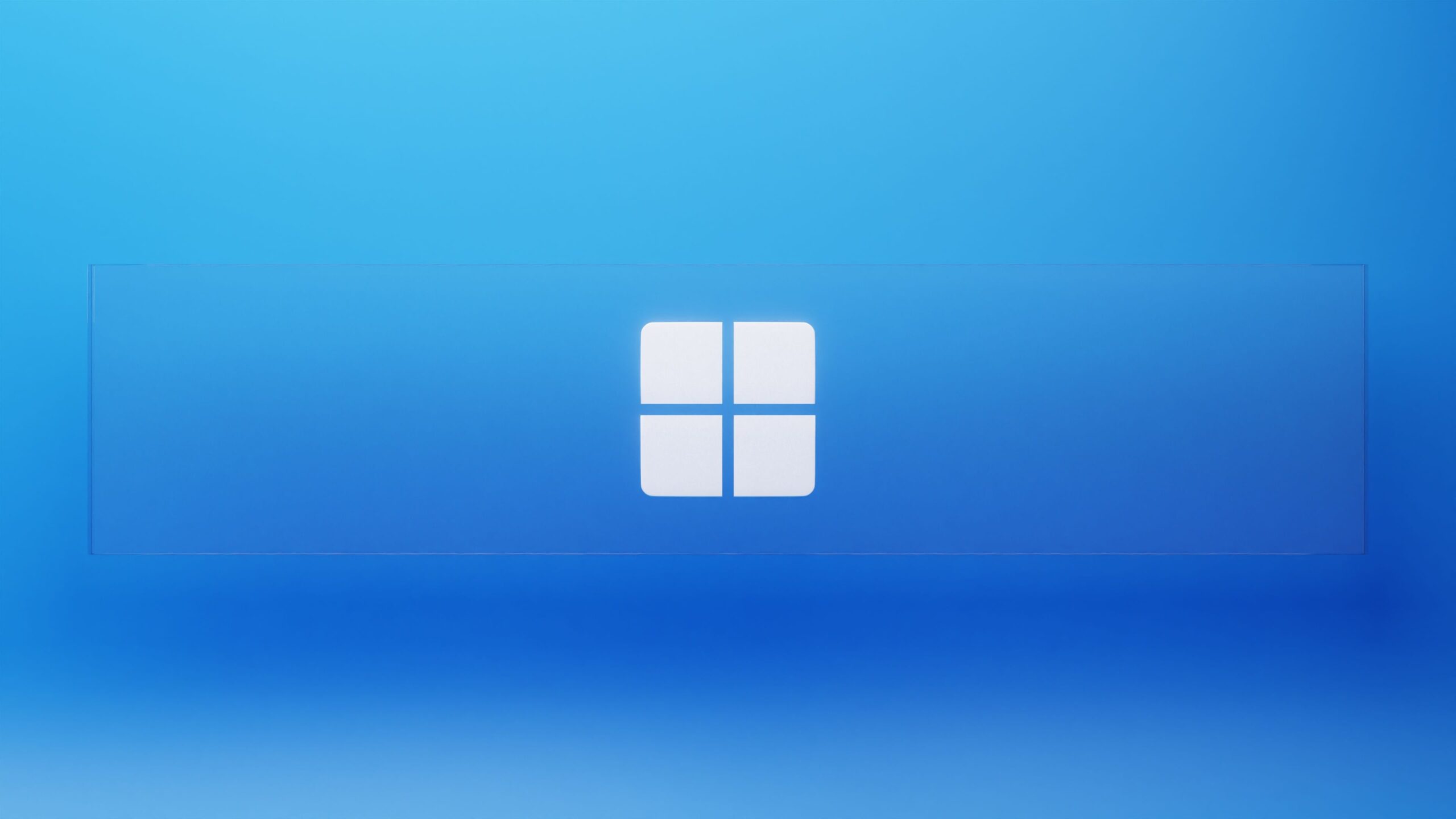 The Importance of Upgrading to Windows 11 and Its Relation to Security Abstract blue background featuring a central logo design.